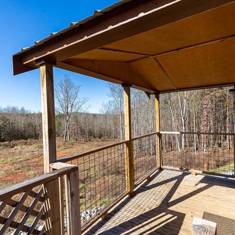 cabin porch view